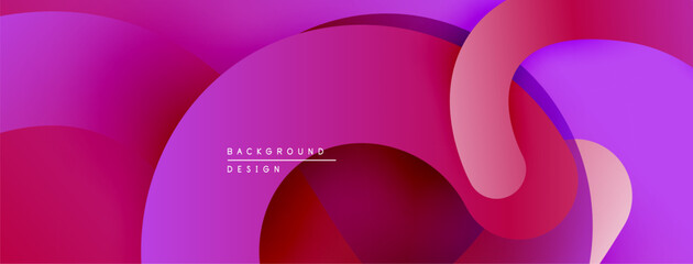 Abstract fluid shapes, vibrant magenta hues, smooth gradients. Modern design element for backgrounds, presentations.