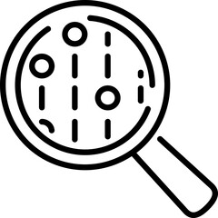 Data analysis icon - Editable Stroke SVG, fully scalable.