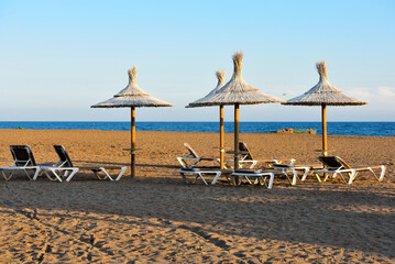 beach in bolnuevo murcia spain