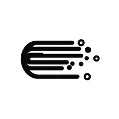 Abstract speed lines design, digital data flow