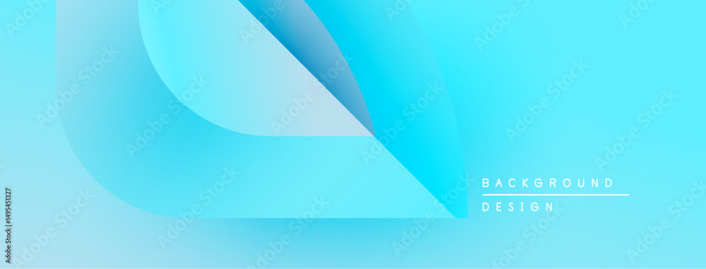 Leinwandbilder Abstract blue background. Smooth gradients create dynamic shapes, modern design element for digital projects. Minimalist aesthetic.