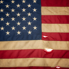 American Flag Art Resin Patriotic Decor