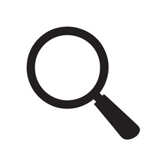 Magnifying glass icon. magnifier or l, Search symbol isolated on transparent background, Magnifying glass