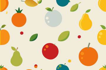 Fototapeta premium seamless pattern with fruits