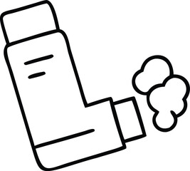 inhaler with Puff Icon