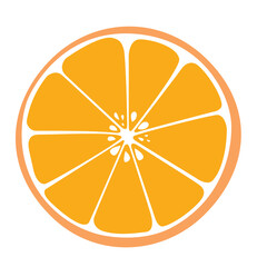 Orange Clipart PNG &ndash; Hand-Drawn Summer Fruit Illustration &ndash; Transparent Background


