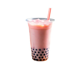 Pink Bubble Tea, Boba Drink