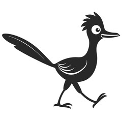 Fototapeta premium Stylized Roadrunner Illustration Walking Vector Graphics For Creative Projects And Designs