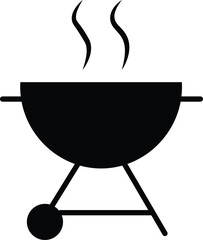 Grill icon set. Fire Pit Icons Vectors set
