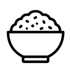 rice bowl icon on white background vector
Vector chinese food icon