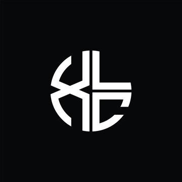 XLC logo XLC icon XLC monogram XLC letter minimalist Circle flat Unique modern abstract logo design.