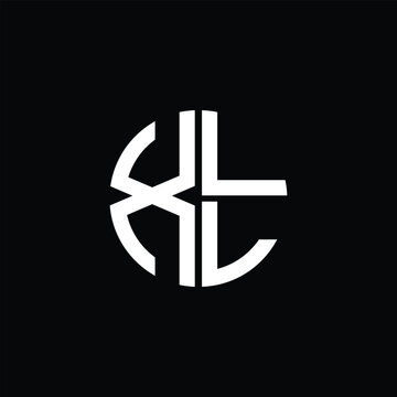XLL logo XLL icon XLL monogram XLL letter minimalist Circle flat Unique modern abstract logo design.