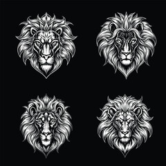 Lion Head Vector