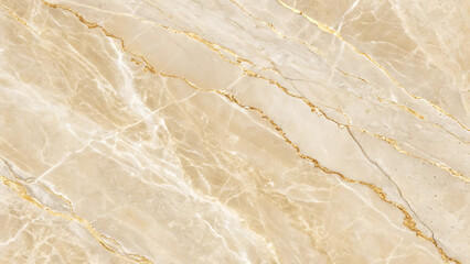 Luxurious Beige Marble Texture with Golden Veins A Detailed Close Up Abstract Stone Background