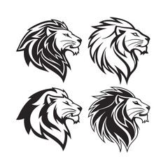Lion Head Vector