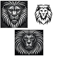 Lion Head Vector
