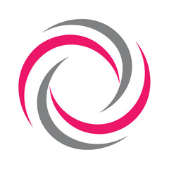 Abstract Swirl Logo Vector Design Minimal Concept.