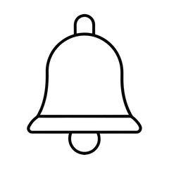 christmas bell on white background