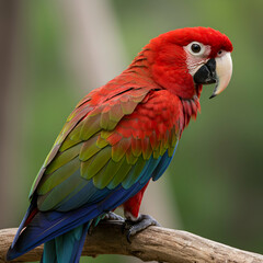 Fototapeta premium Scarlet Macaw Stunning Bird Pictures Facts