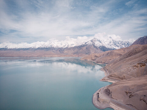 The most beautiful place in Xinjiang, China, Baisha Lake in Kashgar