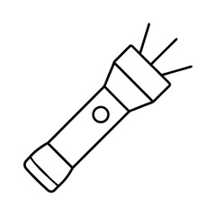 flashlight vector art icons