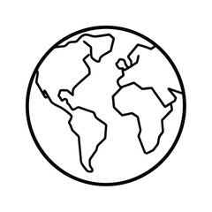 globe icon vector illustration