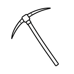 ice axe vector art icons