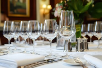 Formal dining table setting