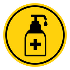 Sanitizer Symbol Sign, Vector Illustration, Isolate On White Background Label. EPS10