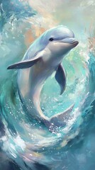 Fototapeta premium beautiful dolphin