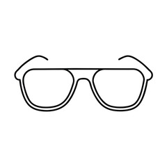 Fototapeta premium glasses on white background