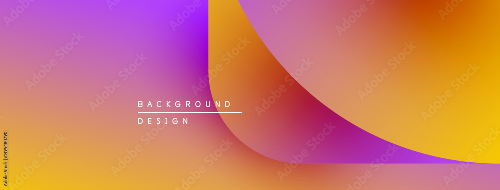 Poster Abstract gradient background. Vibrant colors blend, creating smooth transitions. Modern design element for digital projects.