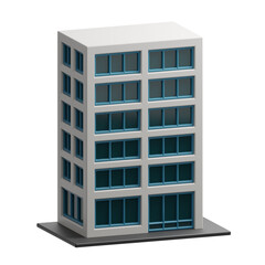 Corporate building 3d illustration