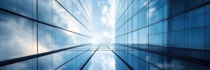 Fototapeta premium Geometry and perspective of modern architecture
