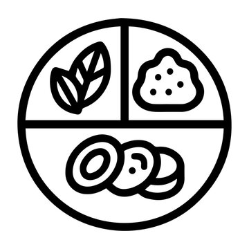 Panchan icon on white background vector
Vector korean food icon