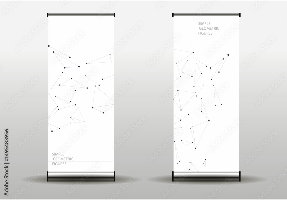 Aufkleber network design. connect dots and lines