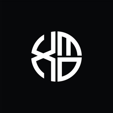 XMO logo XMO icon XMO monogram XMO letter minimalist Circle flat Unique modern abstract logo design.