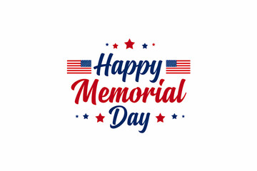Obraz premium Patriotic holiday greeting for Memorial Day national observance to honor military service and remember fallen heroes in the United States