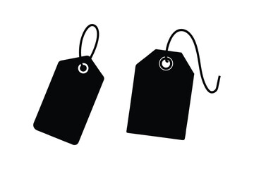 Sale label icon Silhouette Vector bundle  illustration, Sale label  tag Silhouette 