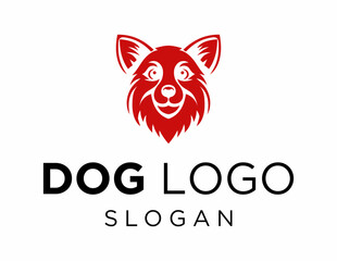 Logo about Dog on a white background. created using the CorelDraw application.