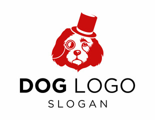 Logo about Dog on a white background. created using the CorelDraw application.