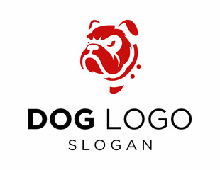 Logo about Dog on a white background. created using the CorelDraw application.