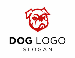 Logo about Dog on a white background. created using the CorelDraw application.