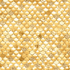 mermaid digital paper gold texture background 