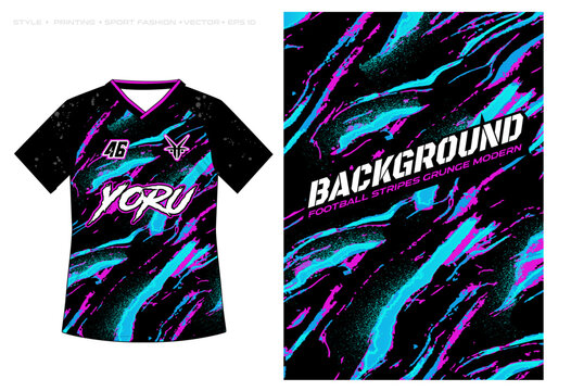 Sublimation jersey design vector background spray techno neon brush retro banner poster marble bright light modern abstract pattern mountain sporty batik wave