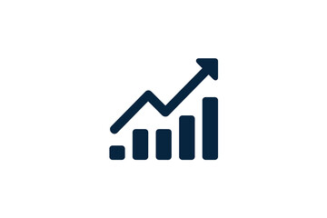 Graphical Representation of an Upward Trending Business Growth Chart with Various Bars and Arrows