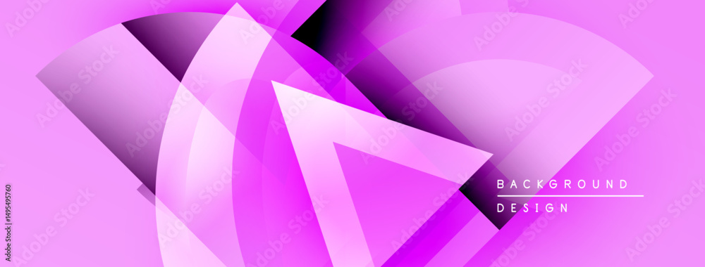Aufkleber abstract pink design features flowing shapes, gradients. modern aesthetic, dynamic composition, suit