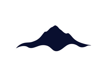 Silhouette of Majestic Mountain Range Against a Clear Sky Evoking Tranquility and Natural Beauty