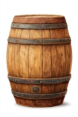 Obraz premium Wooden barrel, vintage style