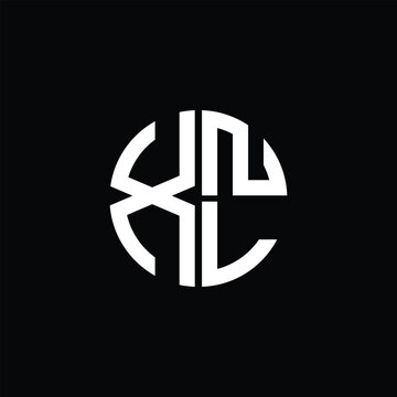 XNL logo XNL icon XNL monogram XNL letter minimalist Circle flat Unique modern abstract logo design.